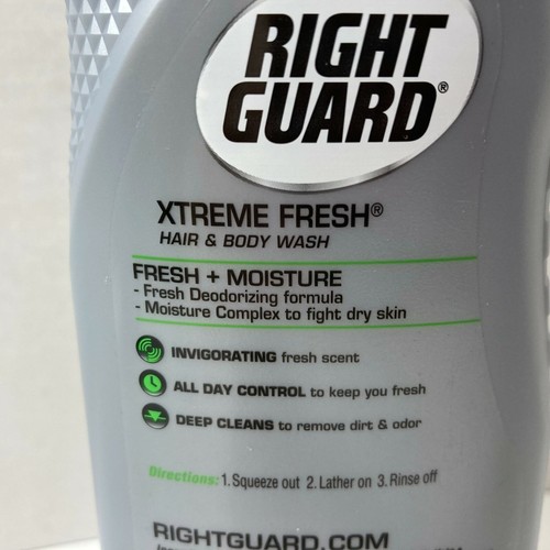 2 Bottles Right Guard Xtreme Fresh Energizing Hair & Body Wash DISCONTINUED - Picture 9 of 12
