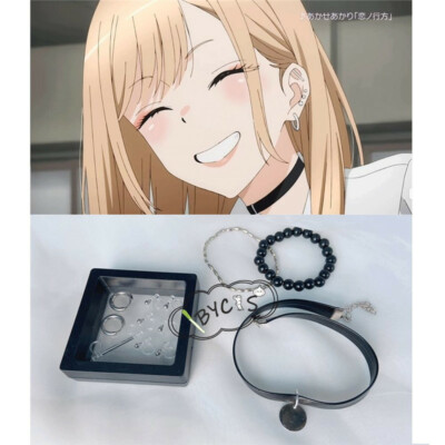 My Dress-Up Darling Marin Kitagawa Cosplay Earring Necklace Bracelet Accessories