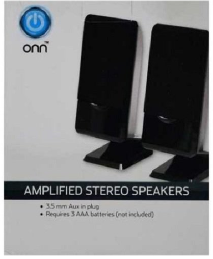 onn multimedia pc stereo speakers