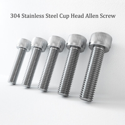 M6 - M20 A2 Stainless Steel Allen Bolts Socket Hole Cap Screws Hex Head DIN 912