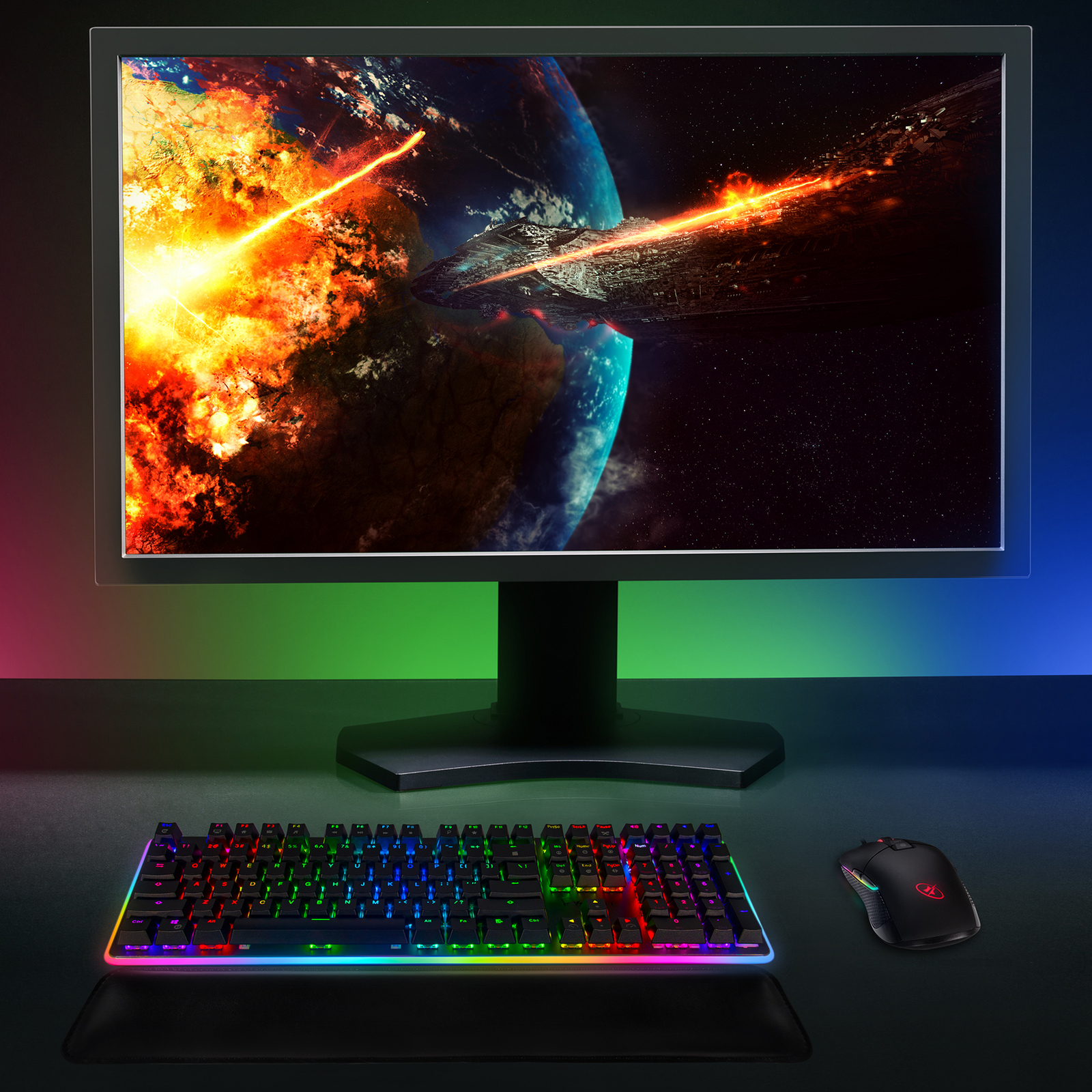 Rosewill RGB Mechanical Gaming Keyboard, Kailh Brown Switches, NEON K81 RGB BR