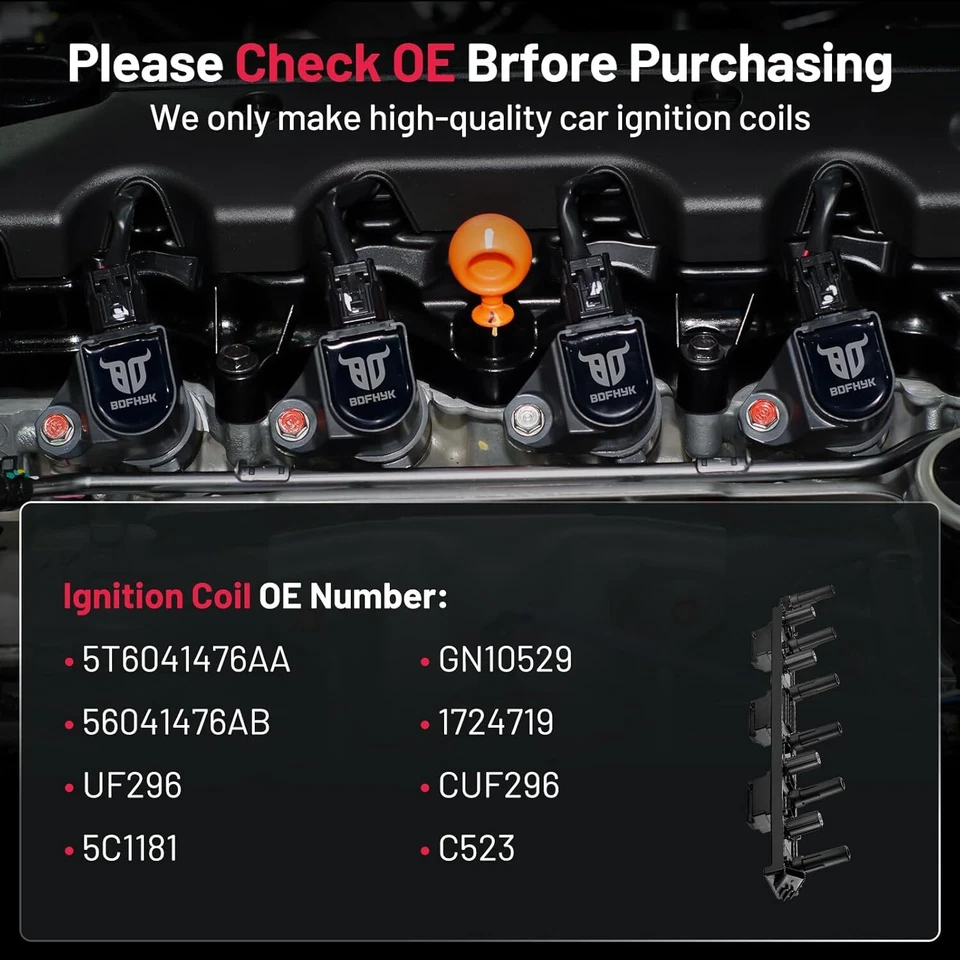 Bobinas de encendido para Jeep Grand Cherokee Wrangler TJ UF296 2000-2006 Foto 4 de 4