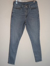 signature by levis jeans womens size 29x28 skinny ankle stretch mid rise blue