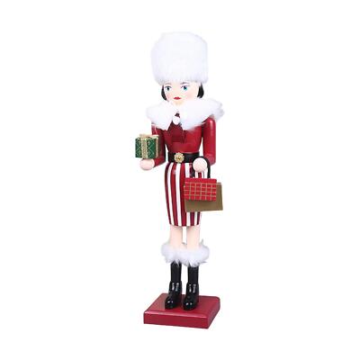 15\'' Holz Nussknacker Ornamente Urlaubsgeschenk handbemalt