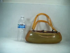 ANTIQUE FOLK ART HARD SHELL PURSE