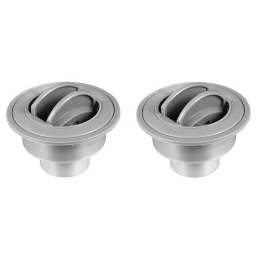 2 Pcs Air Conditioner Outlet Round Conditioning Vents Bus Deflector