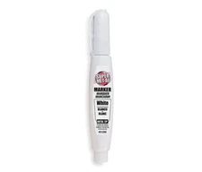 SUPER MET-AL #1295 SQUEEZE ACTION METAL TIP WHITE PAINT MARKER