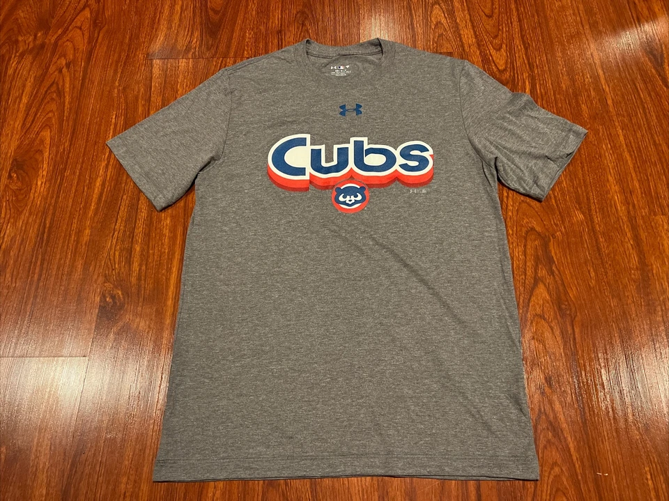 Camiseta de Sábado por la Mañana de los Chicago Cubs de Under Armour para Hombres Talla Mediana M MLB Foto 2 de 4