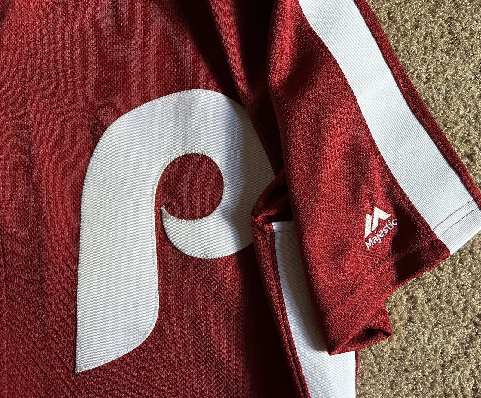 Philadelphia Phillies Rhys Hoskins Majestic Authentic Throwback Jersey eBay