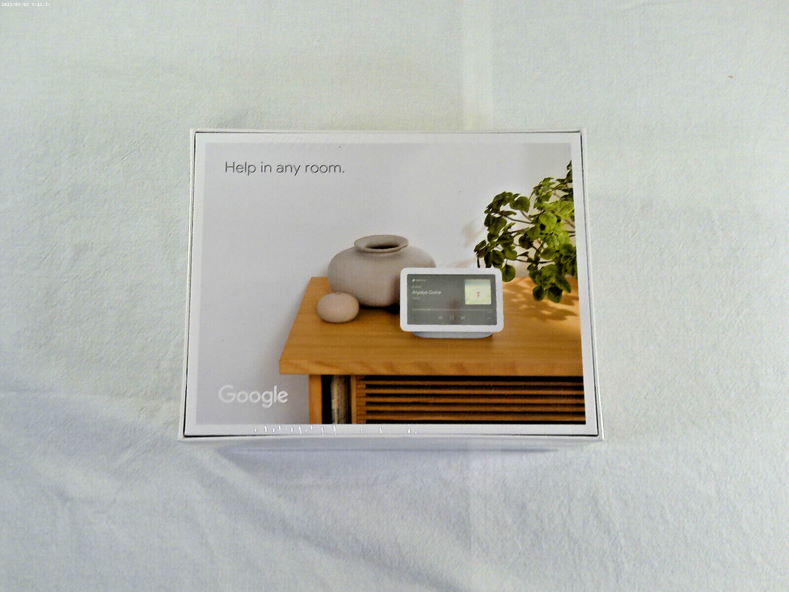 Google Nest Hub (2nd Gen) Smart Display -Chalk (GA01331-US) New Sealed Box