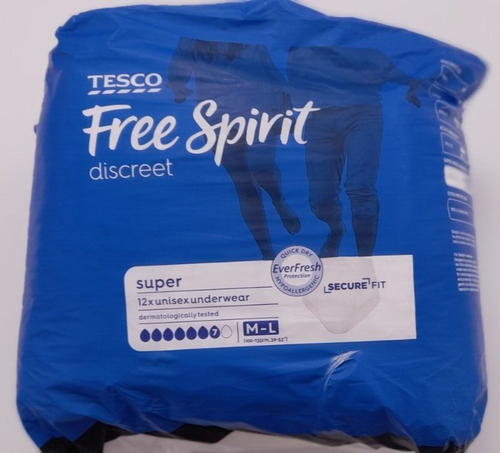 tesco-spirit-discreet-incontinence-pants-super-12-x-unisex-underwear-m