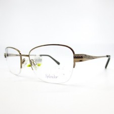 SPLENDOR SP 8001 LBR Womens Brown Full Rim Eyeglasses 51-18-135 mm
