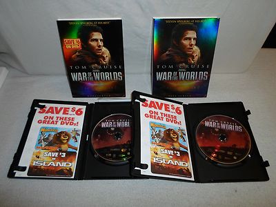 Tested ! Lot of 2 War of the Worlds DVD **Widescreen & Full