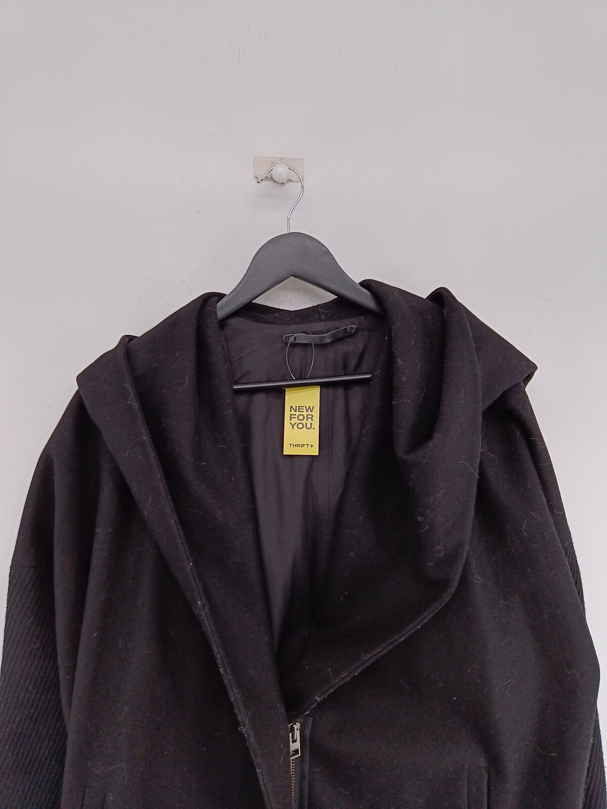 AllSaints Women's Coat UK 10 Black 100% Other Ove… - image 7