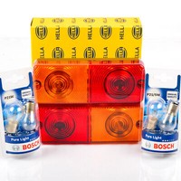2X Hella 2SD3570033-01 Universal Heckleuchten Hinten + 12V Bosch GlüHlampen VW
