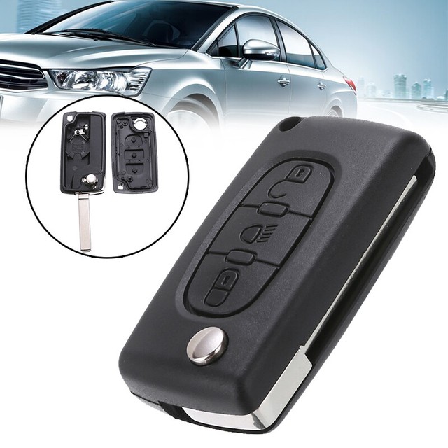 1Pc 3 Button Flip Remote Key Fob Case Shell for Citroen C2 C3 C5 C6 C4 o 1Pc 3 Button Flip Remote Key Fob Case Shell for Citroen C2 C3 C5 C6 C4 o