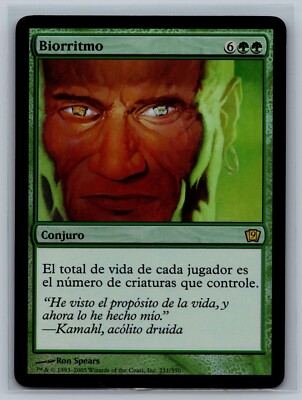 Magic The Gathering SPANISH 9th Edition Biorhythm #231/350 Foil