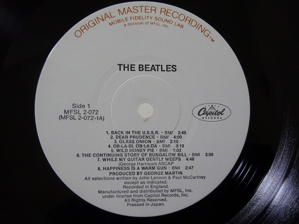 The Beatles Mobile Fidelity Sound Lab MFSL 2-072 US VINYL LP