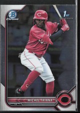 2022 Bowman Michel Triana BCP-75 1st Chrome | Cincinnati Reds