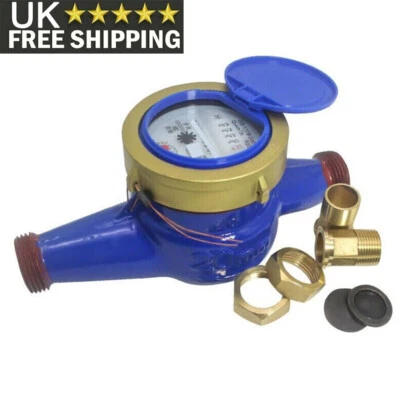 15mm 1/2 Inch Intelligent Water Meter Household Cold Water Meter for Garden Home
