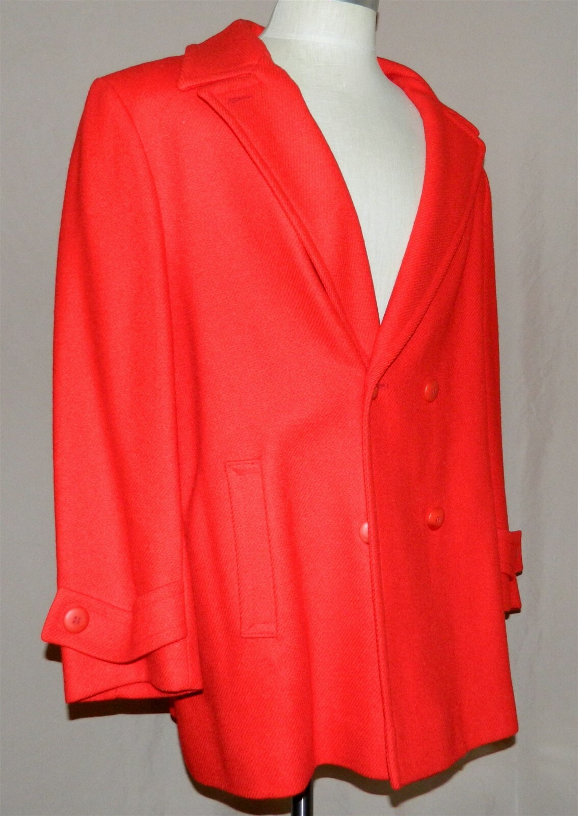 PENDLETON Red Wool Jacket Double Breasted Button … - image 1