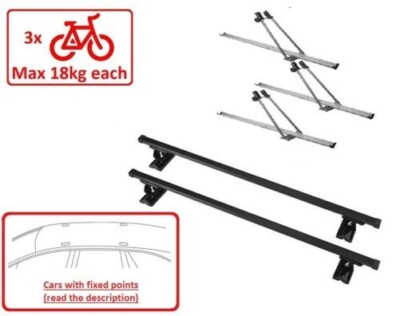 Satz Dach Rack + Fahrrad Ständer für 3 Bikes M015/140 für Mazda Biante MPV