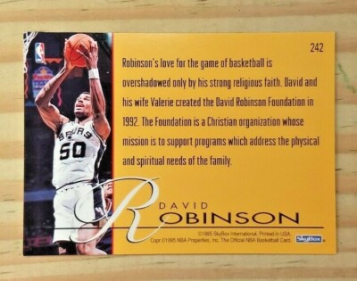 DAVID robinson　NBA　プロバスケットボール　トレーディングカード David Robinson 1989 Hoops ROOKIE San Antonio Spurs NBA