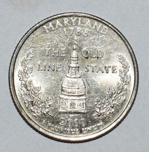 2000 P Maryland State Quarter Cent Coin US Mint Error 25 Cent The Old Line 1788 - Picture 5 of 24