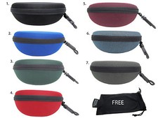  1 Sale Sunglasses Semi Hard Case for Medium and Large Size Frames  Free Pouch