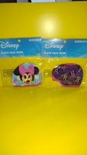 Lot of 2 New Disney Minnie Mouse Face Mask Kids 4  up.