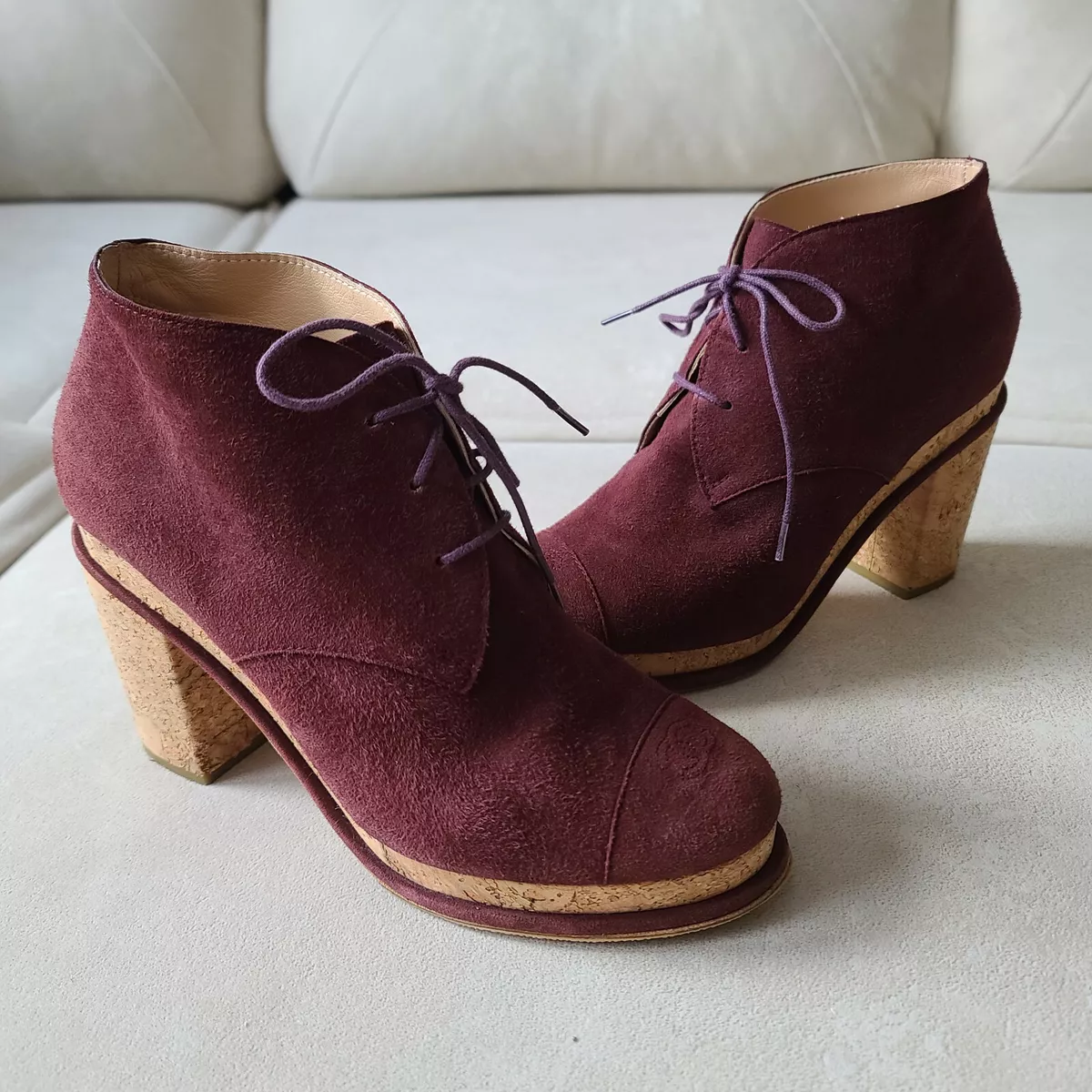 Chanel suede deals ankle boots