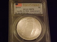 2019-P    $1      Apollo      First Strike      PCGS  MS 70