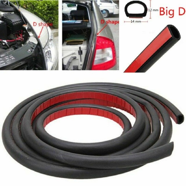 10.5FT DShape Rubber Weather Seal Hollow Universal Car Door Strip Weatherstrip eBay