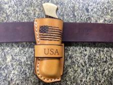 Leather Pocket Knife Case Sheath Buck 110  Buscadero (Sheath Only)