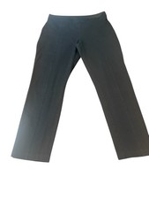 A NEW DAY Women's Size 10 Seamed Front Pull On Elastic Waist Black Pants