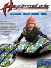 Hydroslide Downhill Single Racer Snow Tube Sled 37  Inflated 120 Lb One Rider