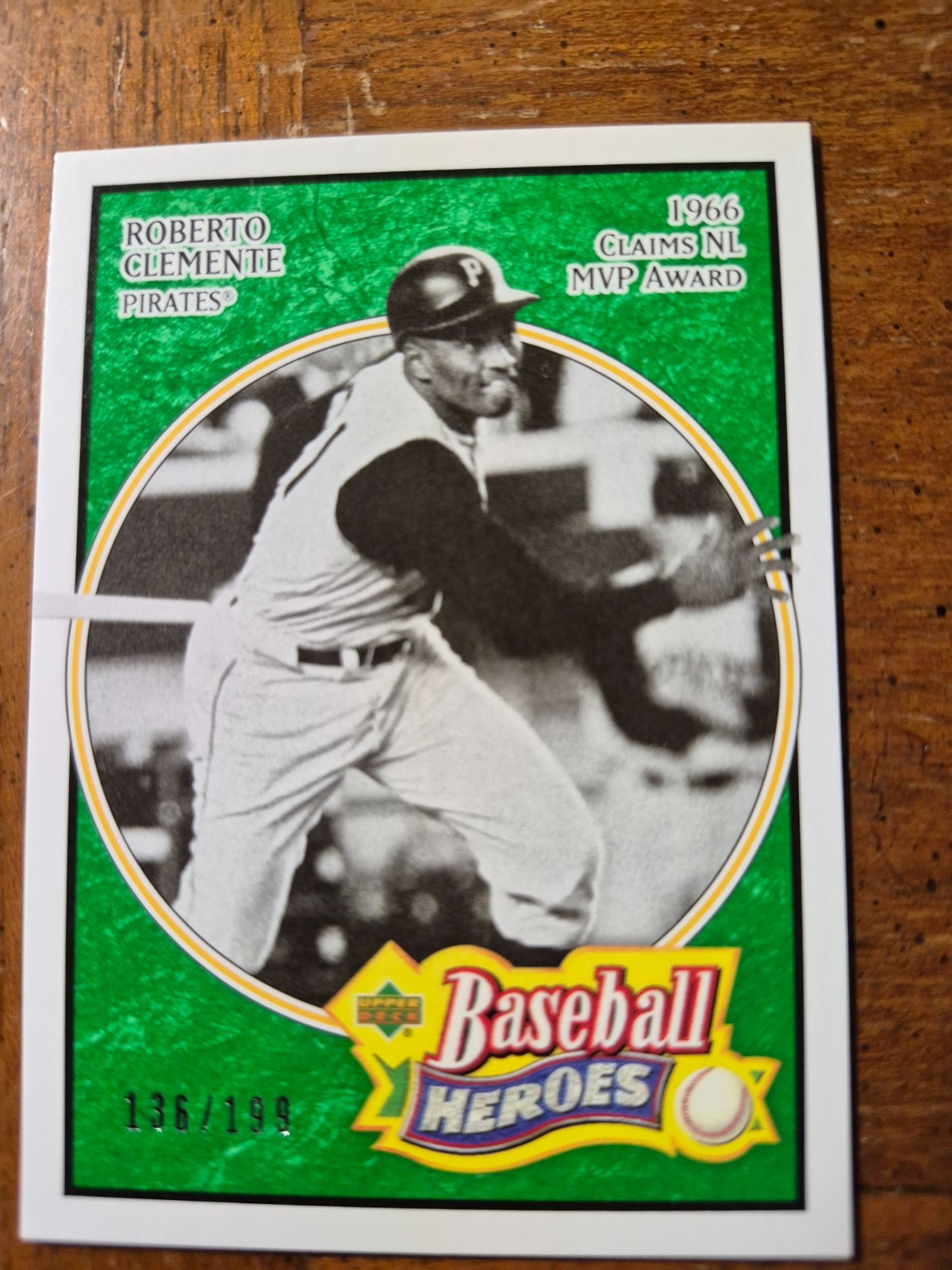 2005 Upper Deck Baseball Heroes Emerald #166 Roberto Clemente 136/199