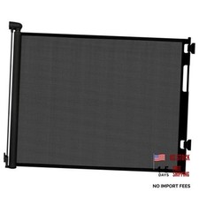 Retractable Baby Gates for Doorways - 55" Wide x 33" Tall - Mesh Dog Gate