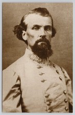 Gen Nathan Bedford Forrest Portrait Photograph Confederate States Postcard