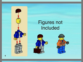 LEGO City: Passenger Plane Airport (3181 - missing 2 mini figures)