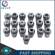 19PCS ER16 Spring Collet Set For CNC Milling Lathe Tool Engraving 1/8"-23/64"