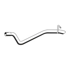 ERNST Abgasrohr Endrohr f&uuml;r MERCEDES VITO / MIXTO W639 OM646 hinten 6394903481