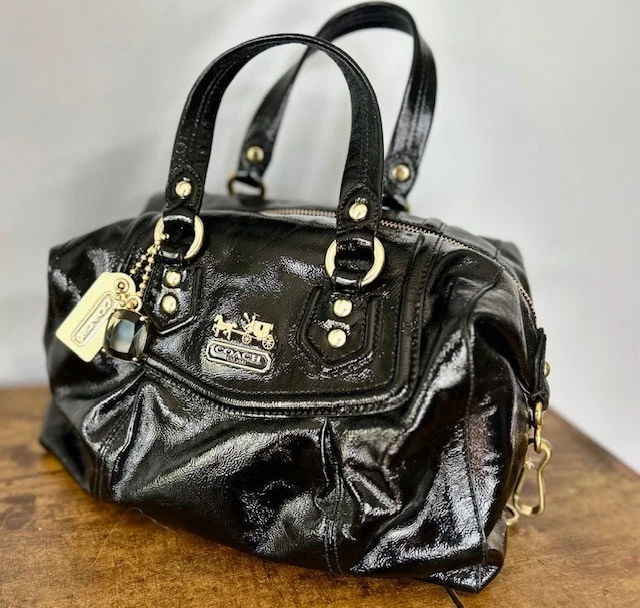 美品 コーチ COACH マディソン パテント ショルダーバッグ 18760 Coach