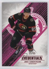 2024-25 Upper Deck Credentials Pink 35/99 Jake Sanderson #81 12rz