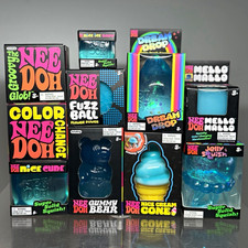 Blue Authentic Schylling NeeDoh Lot of 10 w/ Jelly Squish Nice Cream NEW SEALED