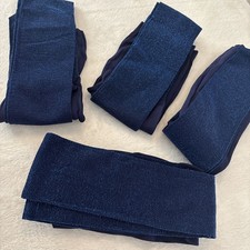 Sparkly Party Tights Blue Navy Bundle X4 Pairs Age 9-10 Years