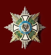 Königlicher Hausorden von Hohenzollern Bruststern der Komture Stern 82 mm Nadel