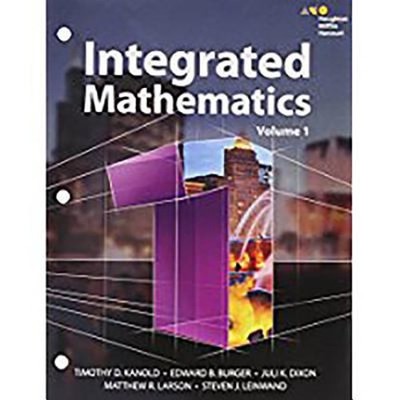 Hmh Integrated Math 1 : Interactive Student Edition Volume 1 Cons