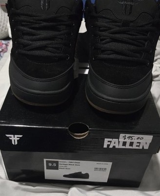 Fallen Footwear Heritage Black/Gum Size 9.5 Skate Shoes (READ DESCRIPTION)