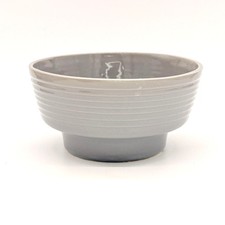 Vintage CR USA Stoneware Bowl Gray Glazed Finish Model 8308 7" Diameter